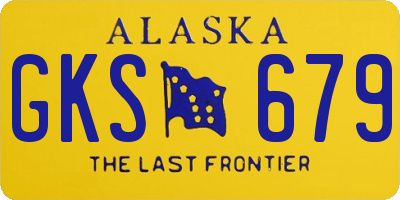 AK license plate GKS679