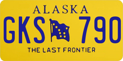 AK license plate GKS790