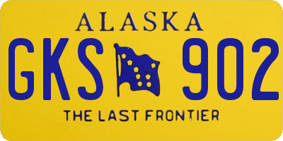 AK license plate GKS902