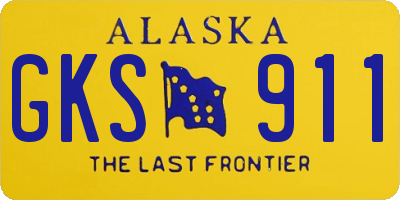 AK license plate GKS911