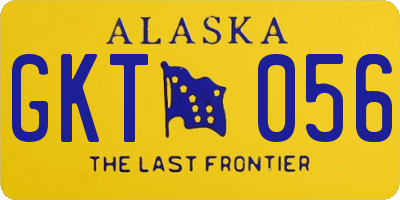 AK license plate GKT056