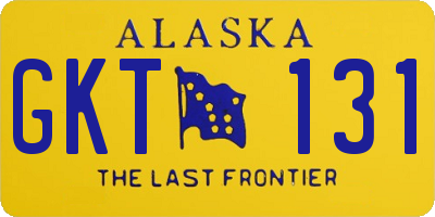 AK license plate GKT131