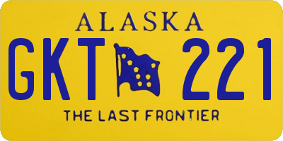 AK license plate GKT221