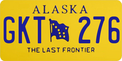 AK license plate GKT276