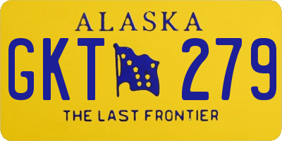 AK license plate GKT279