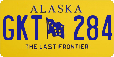 AK license plate GKT284