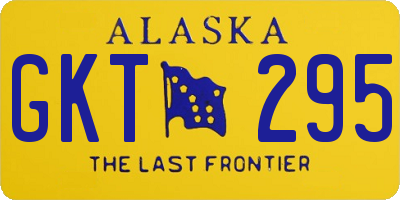 AK license plate GKT295