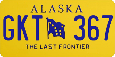 AK license plate GKT367