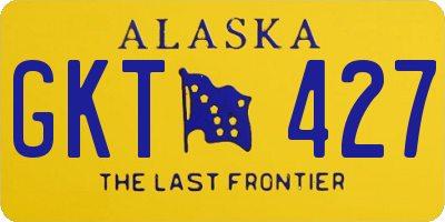 AK license plate GKT427
