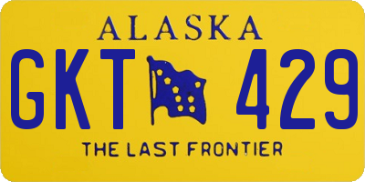 AK license plate GKT429