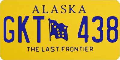 AK license plate GKT438