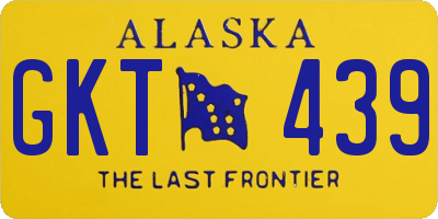 AK license plate GKT439