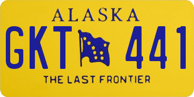 AK license plate GKT441