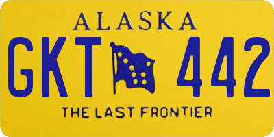AK license plate GKT442