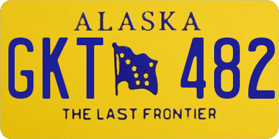 AK license plate GKT482