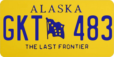 AK license plate GKT483