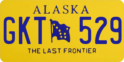 AK license plate GKT529