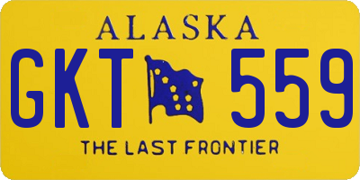 AK license plate GKT559