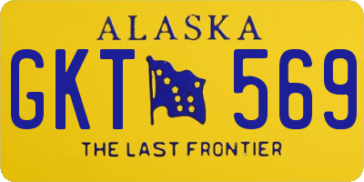 AK license plate GKT569