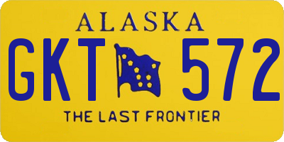 AK license plate GKT572