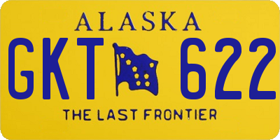 AK license plate GKT622