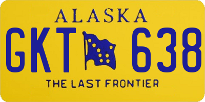 AK license plate GKT638
