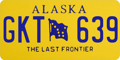 AK license plate GKT639