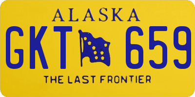 AK license plate GKT659