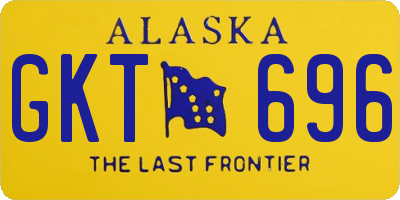 AK license plate GKT696