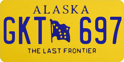 AK license plate GKT697