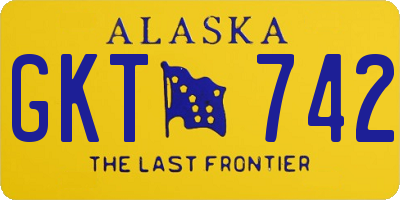 AK license plate GKT742