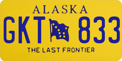 AK license plate GKT833