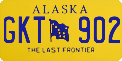 AK license plate GKT902