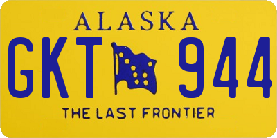 AK license plate GKT944