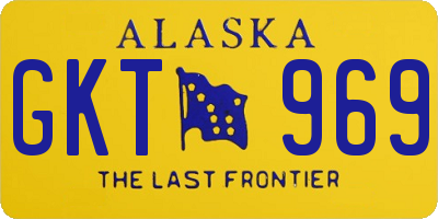 AK license plate GKT969