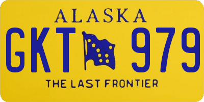 AK license plate GKT979