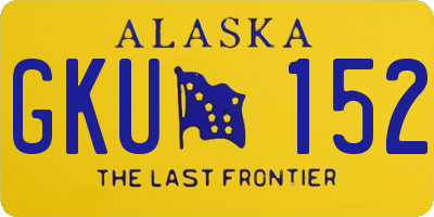 AK license plate GKU152