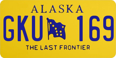 AK license plate GKU169