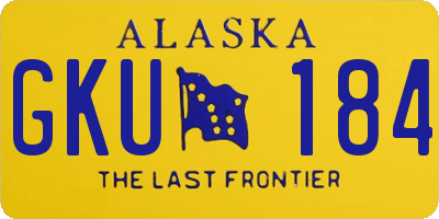 AK license plate GKU184