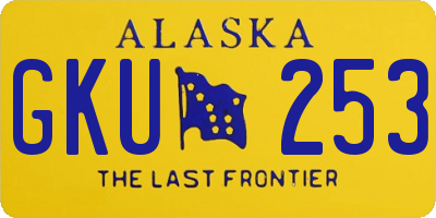 AK license plate GKU253