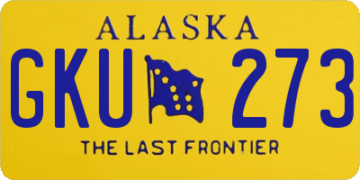 AK license plate GKU273