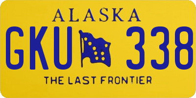 AK license plate GKU338