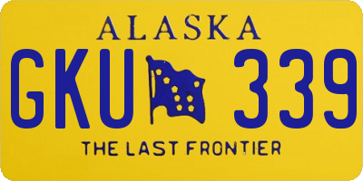 AK license plate GKU339