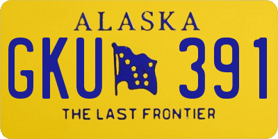 AK license plate GKU391