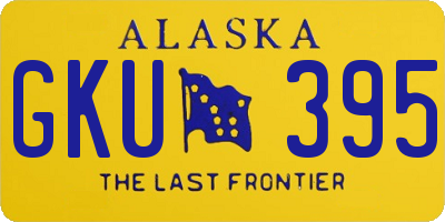AK license plate GKU395