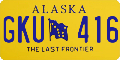 AK license plate GKU416