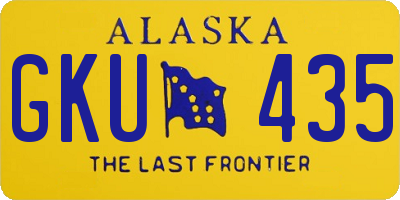 AK license plate GKU435