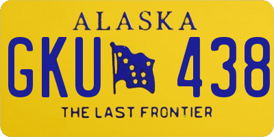 AK license plate GKU438