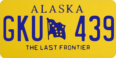 AK license plate GKU439