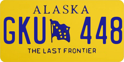 AK license plate GKU448